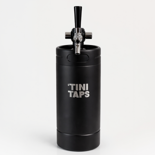 Black XL 'Tini Tap with logo on white background.